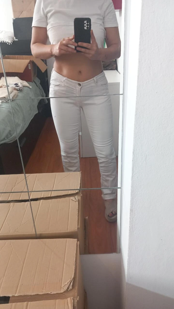 Jean blanc élastique Miss Sixty - Taille M/38 | Calças brancas de ganga elástica – photo 10